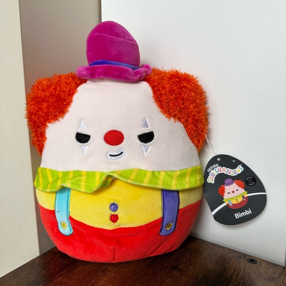 🇺🇸 Squishmallow 8” BIMBI the clown 🤡 - Picture 2 of 4